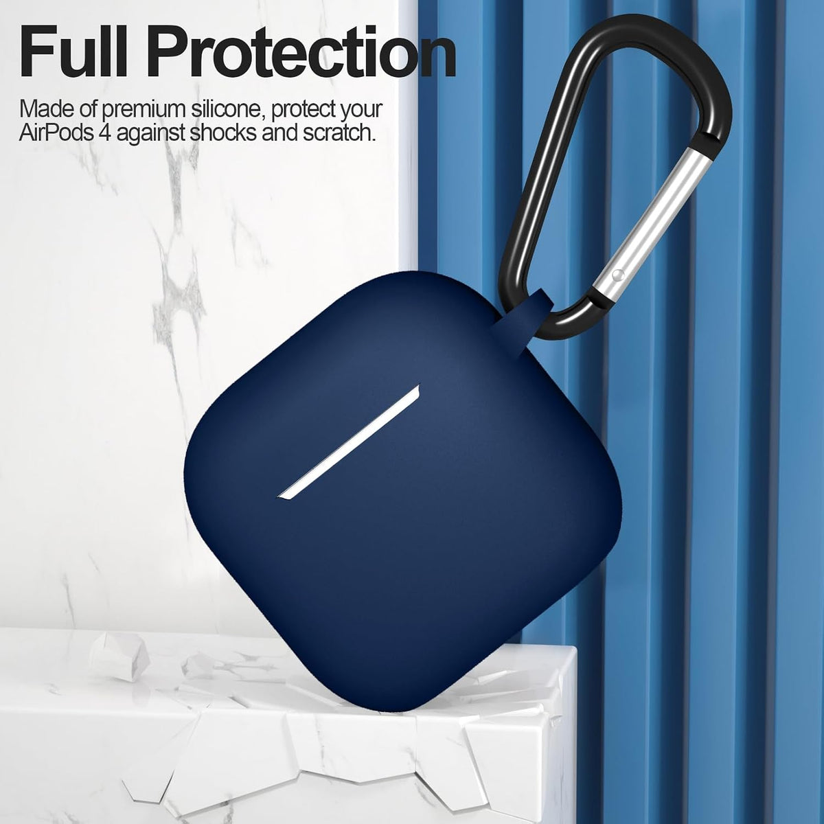 for AirPods 4/5 Case Cover with Cleaner kit, Midnight Blue