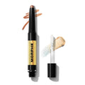 Morphe Mixed Signals Dual-Ended Eyeshadow Stick - Cream Eyeshadow Pigment & Chrome Liquid Flakes for Bold, Layered Eye Makeup Looks - Flirtatious/Faithful (0.028 oz)