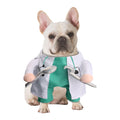 NACOCO Halloween Dog Doctor Costume - Pet Dentist Clothes Cat Funny Uniform Green Outfit Apparel Adjustable for Small Medium and Large Dogs(Green Dentist, S)
