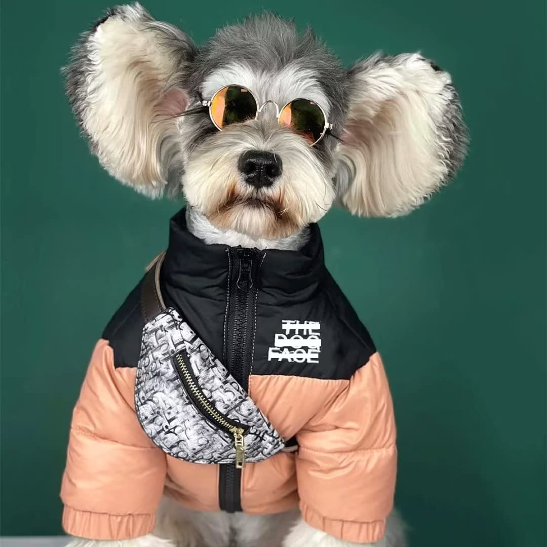 Dog Winter Coat Duck Down Jacket for Small Medium Dogs-Thicken Dog Coat Windbreaker Puppy Winter Clothes for Cold Weather Snowday (Green, Medium)
