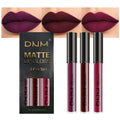 evpct 3Pcs Dark Ruby Fire Red Matte Liquid Lipstick Lip Stain Lipgloss sets for Women 24 Hour Red Matte Lipstick Long Lasting Smudge Proof