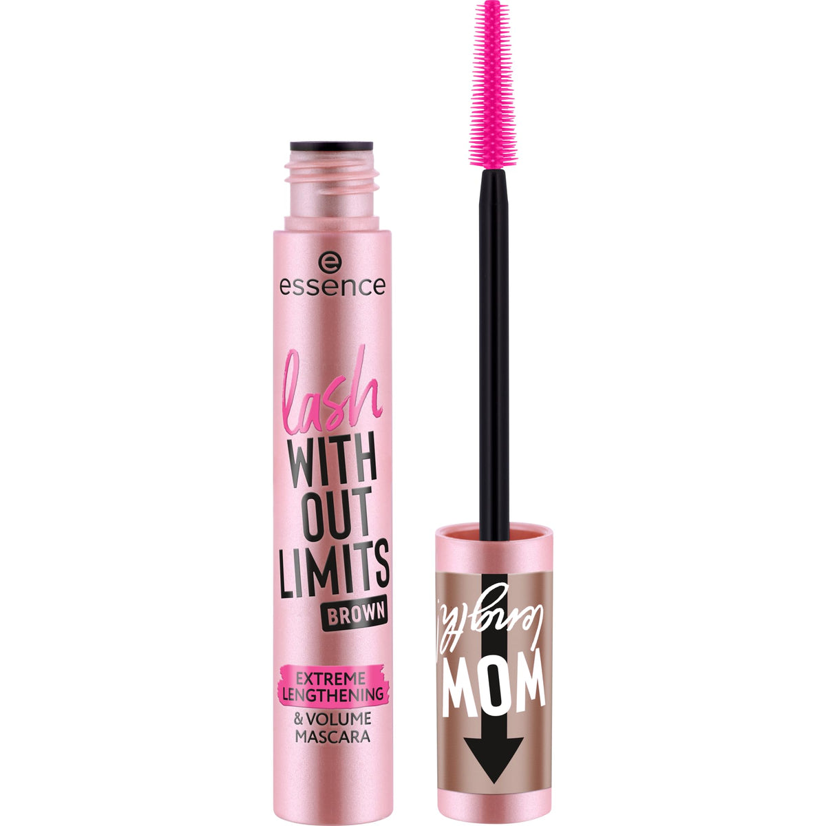 essence Lash Without Limits Extreme Lengthening & Volume Tubing Mascara | (04 | Black) Waterproof Tubing Formula, Smudge-proof, No Clumping, Flexible Wand, Vegan, Cruelty Free, Paraben Free