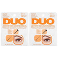 DUO Brush-On Clear Lash Glue, Strip Eyelash Adhesive for Clusters, 2 Pack | Infused with Vitamins A, C & E, Waterproof Eyelash Glue, Long Lasting, Quick Drying, Hypoallergenic, Latex-Free