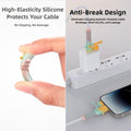 Silicone Charging Cable Protector Compatible with Lightning/Type-C/USB A