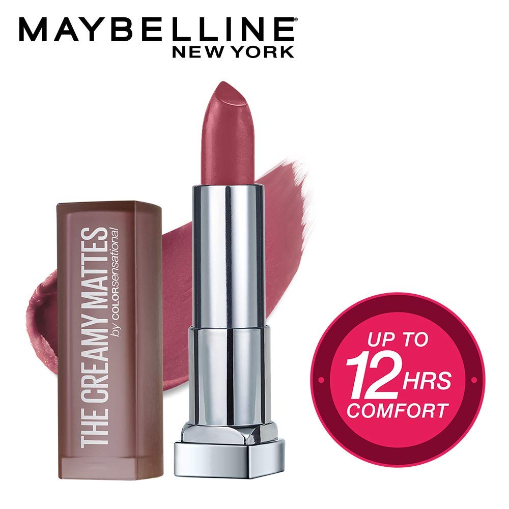 MAYBELLINE Color Sensational Matte Lipstick Bundle with Touch Of Spice and Nude Nuance, 1 Count Each