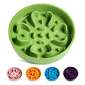 LE TAUCI Dog Bowls Slow Feeder Ceramic, 1.5 Cup Slow Feeding Bowl for Small and Medium Breed, Puzzle Dog Food Bowl for Fast Eater, Maze Purple