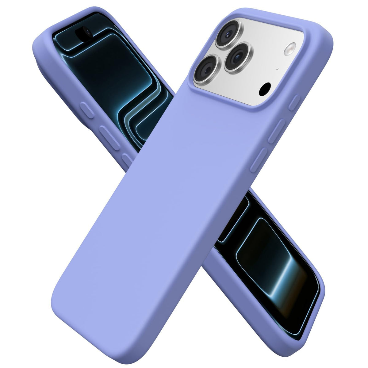 ORNARTO for iPhone 17 Pro Max Case, Liquid Silicone, Chalk Pink