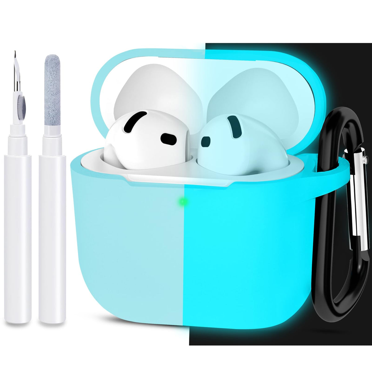 for AirPods 4/5 Case Cover with Cleaner kit, Midnight Blue
