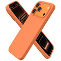 ORNARTO for iPhone 17 Pro Max Case, Liquid Silicone, Chalk Pink
