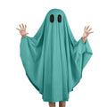 Noubeau Unisex Kid Ghost Costume Girl Halloween Fancy Dress Cosplay Boy White Boo Ghost Cloak Child Spooky Trick-or-Treating(White,3-5 Years)