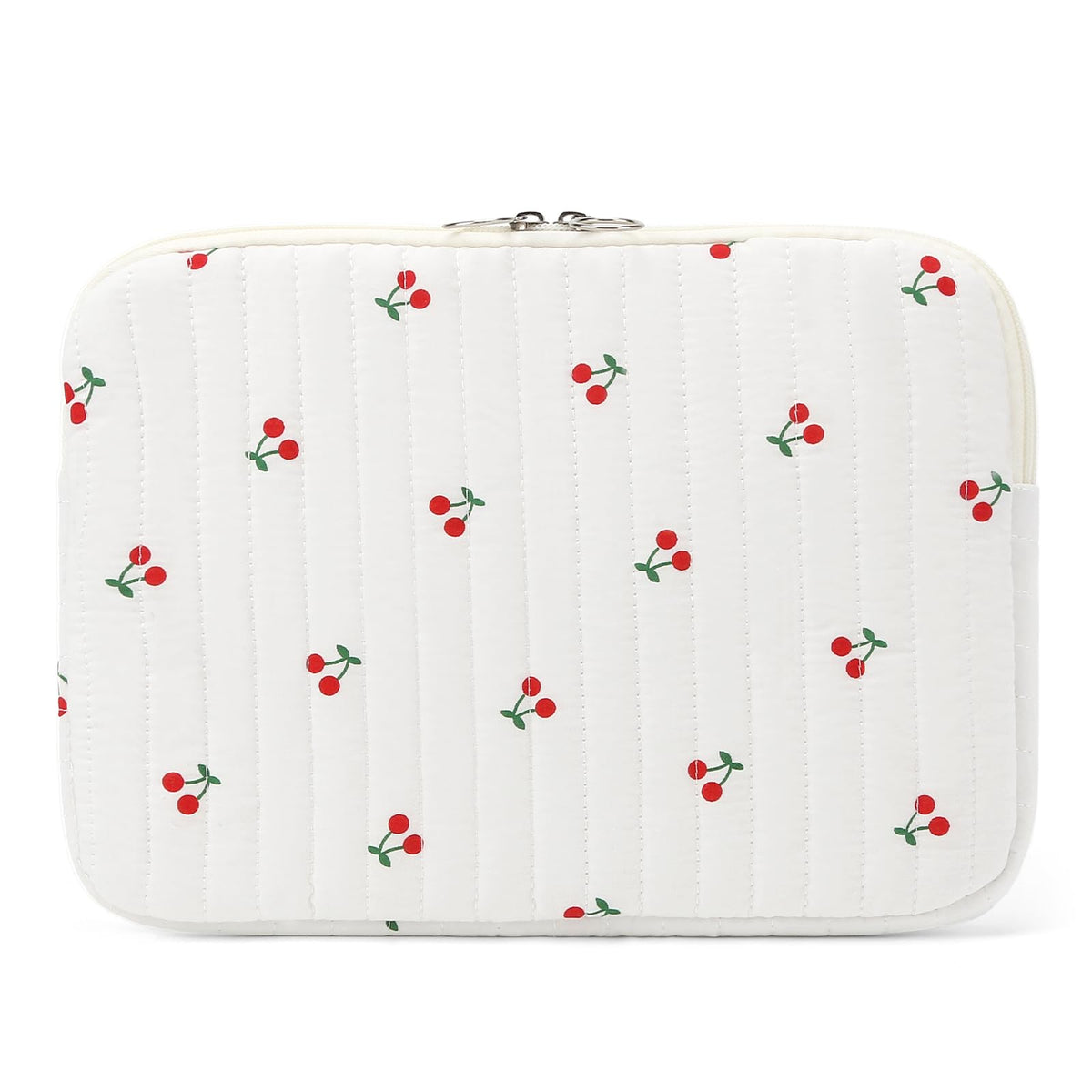 Puffy Laptop Sleeve 13 Inch Cute Quilted Laptop Protective Case Padded Floral Computer Sleeve for MacBook (A-Blue, 13 Inch)