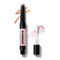 Morphe Mixed Signals Dual-Ended Eyeshadow Stick - Cream Eyeshadow Pigment & Chrome Liquid Flakes for Bold, Layered Eye Makeup Looks - Flirtatious/Faithful (0.028 oz)