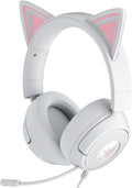 Razer Kraken Kitty V3 X Wired Gaming Headset, Kitty Ears, White