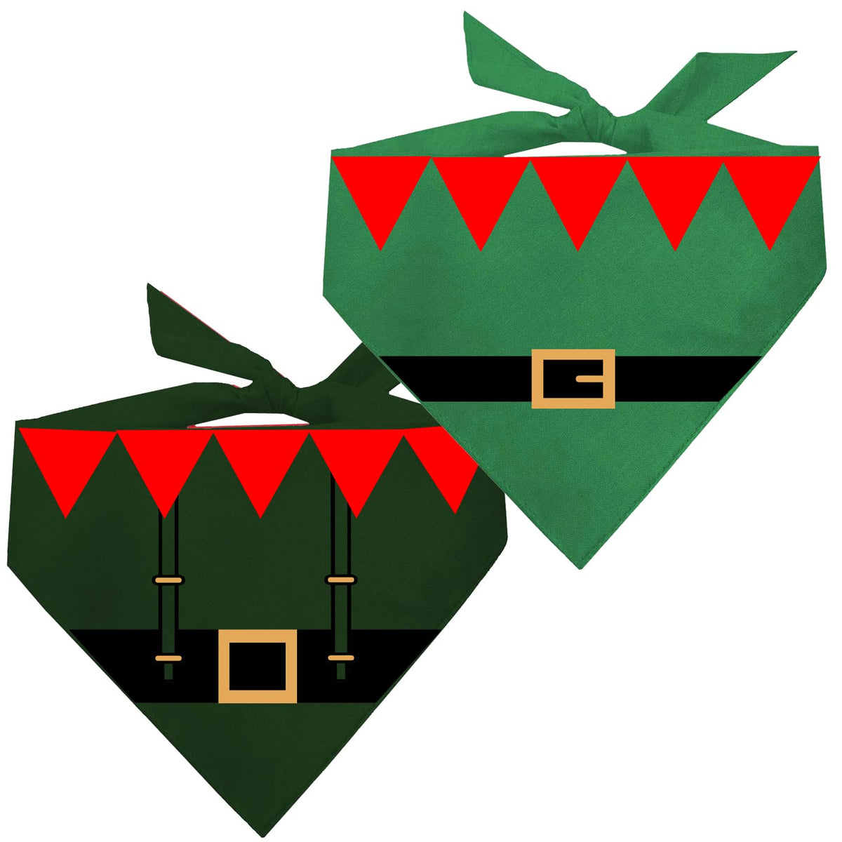 Santa Claus Costume Christmas Dog Bandana | 100% Cotton | Made in USA |Gift |Red, OS (1166)