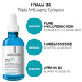 La Roche-Posay Hyalu B5 Pure Hyaluronic Acid Serum for Face, with Vitamin B5, Anti-Aging Serum for Fine Lines and Wrinkles, Plumps and Repairs Dry Skin, Safe on Sensitive Skin