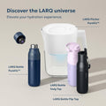 LARQ Twist Top — Reusable Insulated Stainless Steel Water Bottle, Metal Water Bottle for Men, Women, Kids, 100% Leakproof, BPA Free, No Straw — Travel, Gym, Office, School — 25 oz, Seaside Mint