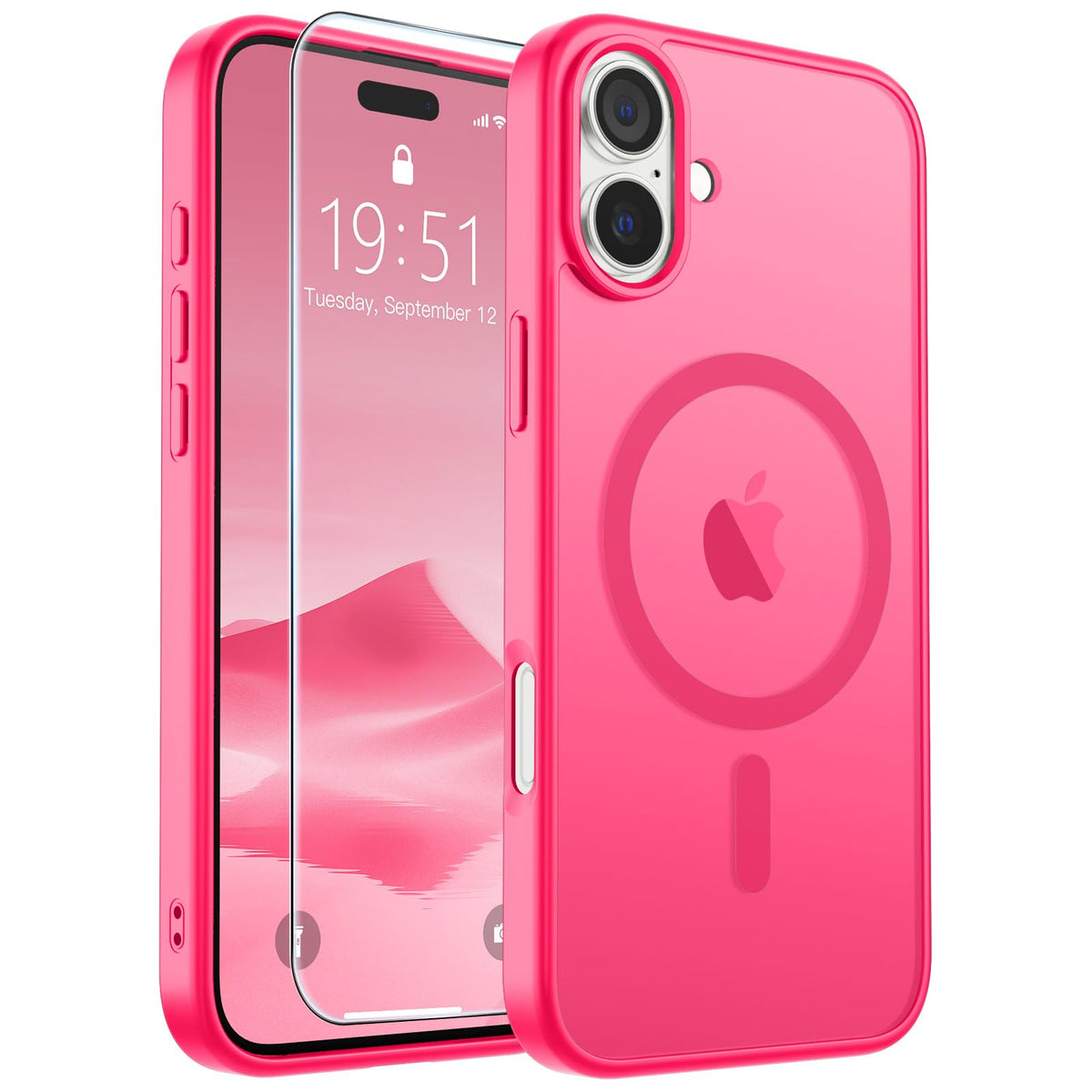 SUPFINE Magnetic for iPhone 13 Case/iPhone 14 Case Black