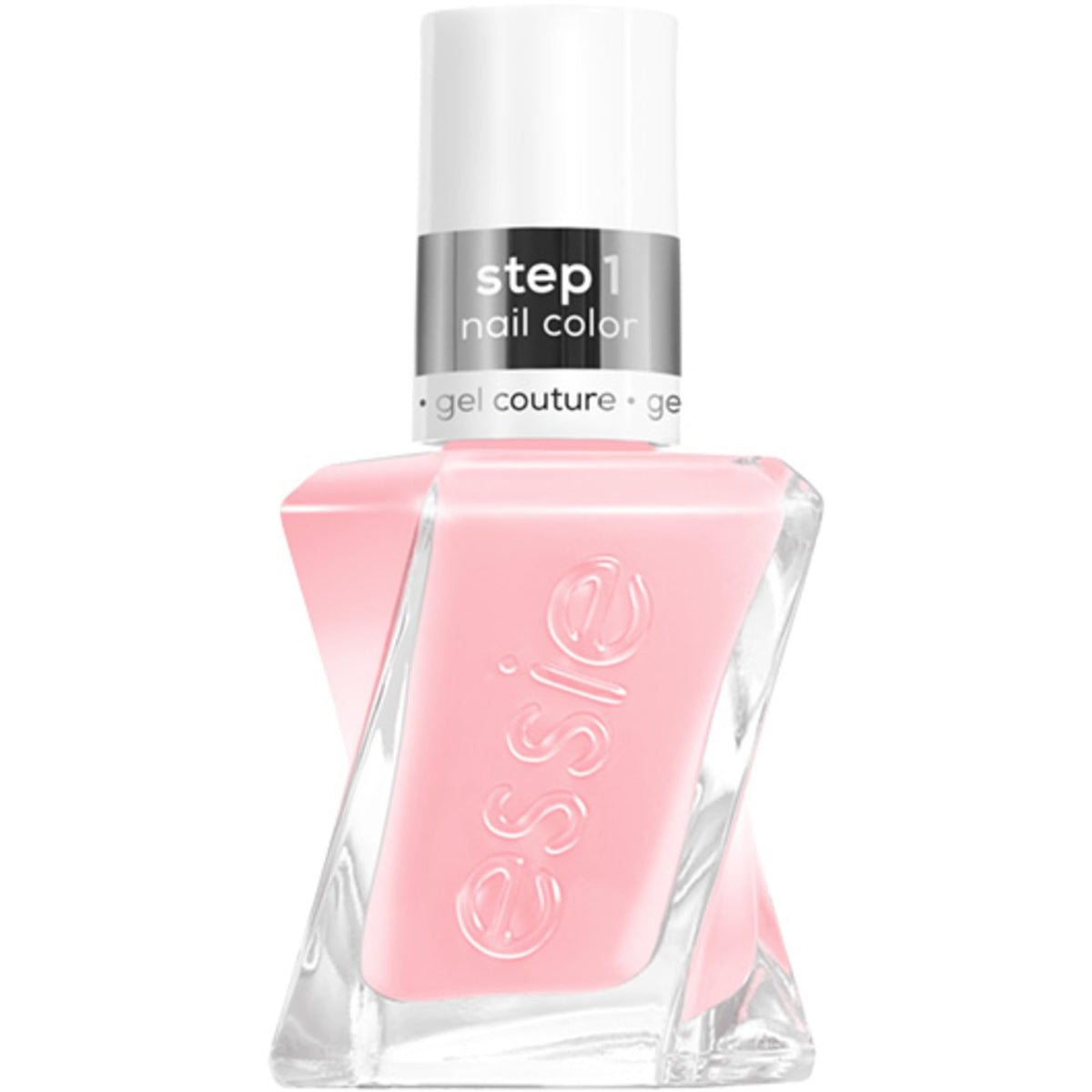 Essie Gel Couture Long-Lasting Nail Polish, Vegan, Clear, Shiny Top Coat, 0.46 fl oz