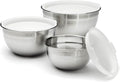 Cuisinart Mixing Bowl Set, Nesting Bowls, Stainless Steel, 3-Piece