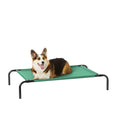 Amazon Basics Cooling Breathable Elevated Dog Bed with Durable Metal Frame for Large Dogs, X-Large, 60 x 37 x 9 Inch, Green, Easy to Clean
