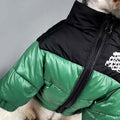 Dog Winter Coat Duck Down Jacket for Small Medium Dogs-Thicken Dog Coat Windbreaker Puppy Winter Clothes for Cold Weather Snowday (Green, Medium)
