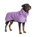Spark Paws Dog Raincoat, Waterproof Windproof Rain Jacket, for Small Medium Large Extra Large Dogs, Reflective Breathable Full-Body Coverage Dry Suit - Neon White Navy Blue, 2XL