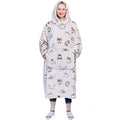 Waitu Wearable Blanket Sweatshirt Gifts for Women and Men, Warm and Cozy Giant Blanket Hoodie, Thick Flannel Hooded Blanket with Sleeves and Giant Pocket - Dark Gray