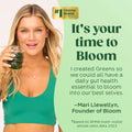 Bloom Nutrition Superfood Greens Powder, Digestive Enzymes with Probiotics and Prebiotics, Gut Health, Bloating Relief for Women, Chlorella, Green Juice Mix with Beet Root Powder, 30 SVG, Original