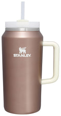 STANLEY Quencher H2.0 Tumbler with Handle and Straw 40 oz Flowstate 3-Position Lid Cup Holder Compatible for Travel Insulated Stainless Steel Cup BPA-Free Rose Quartz 2.0