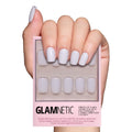 Glamnetic Press On Nails - Short Round, Glossy Fake Nails 30 Pc Full Kit | Neutral press on nails, 12 sizes. Everyday glue-on set. Waterproof, chip-resistant, up to 2 weeks wear