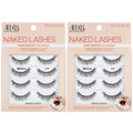 Ardell Naked Strip Lashes 421 Natural Looking False Eyelashes, 4 Pairs | Seamless Blend with Invisiband for Long-Lasting Lightweight Wispy Texture Adds Subtle Volume, Synthetic Hair, Cruelty Free