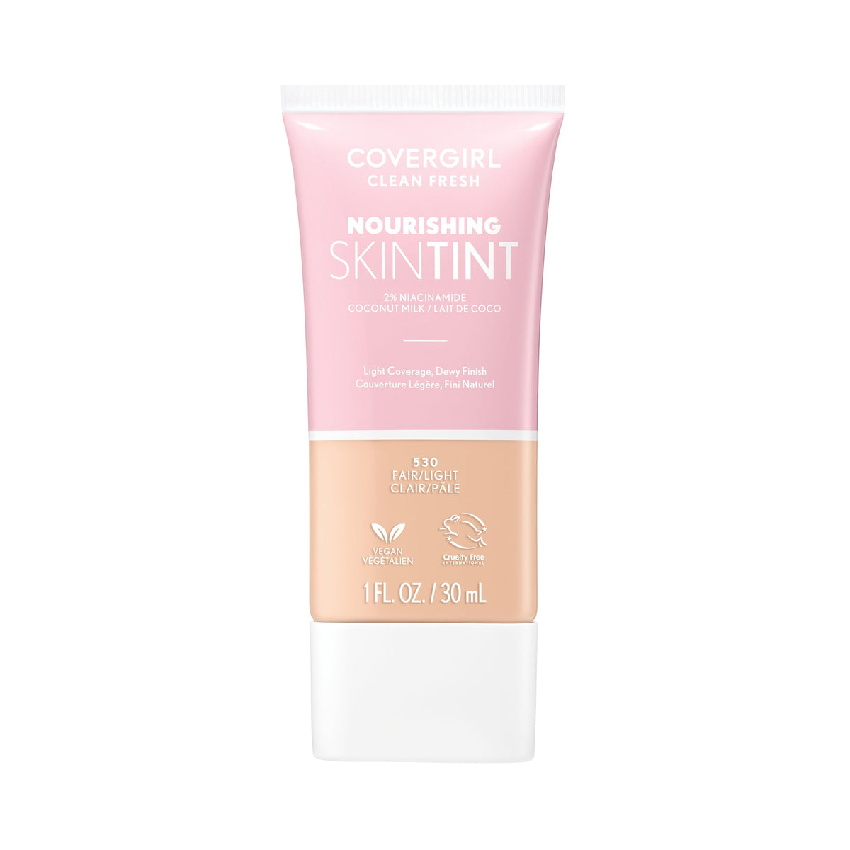 COVERGIRL Clean Fresh Skin Milk Foundation, Fair, 1 Fl Oz (Pack of 1) (packaging may vary)