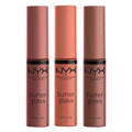 NYX PROFESSIONAL MAKEUP Butter Gloss, Non-Sticky Lip Gloss - Sugar Glass (Clear), Pack Of 3