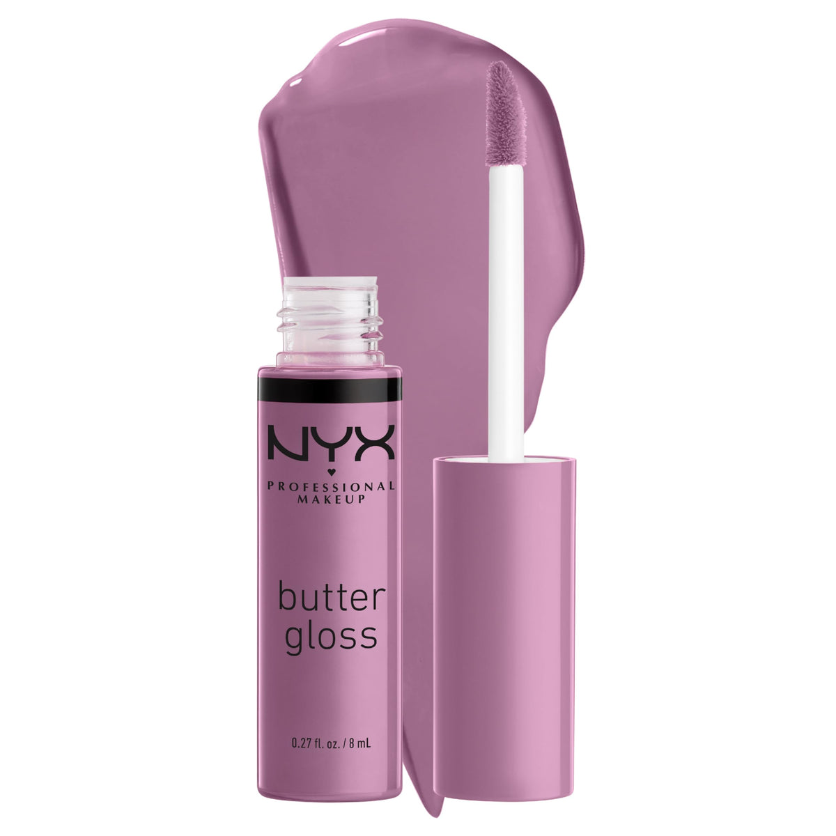 NYX PROFESSIONAL MAKEUP Butter Gloss, Non-Sticky Lip Gloss - Sugar Glass (Clear), Pack Of 3