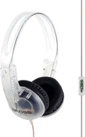 Koss CL/5i Clear Retro 90s Style On-Ear Headphones, Microphone Wired Plug