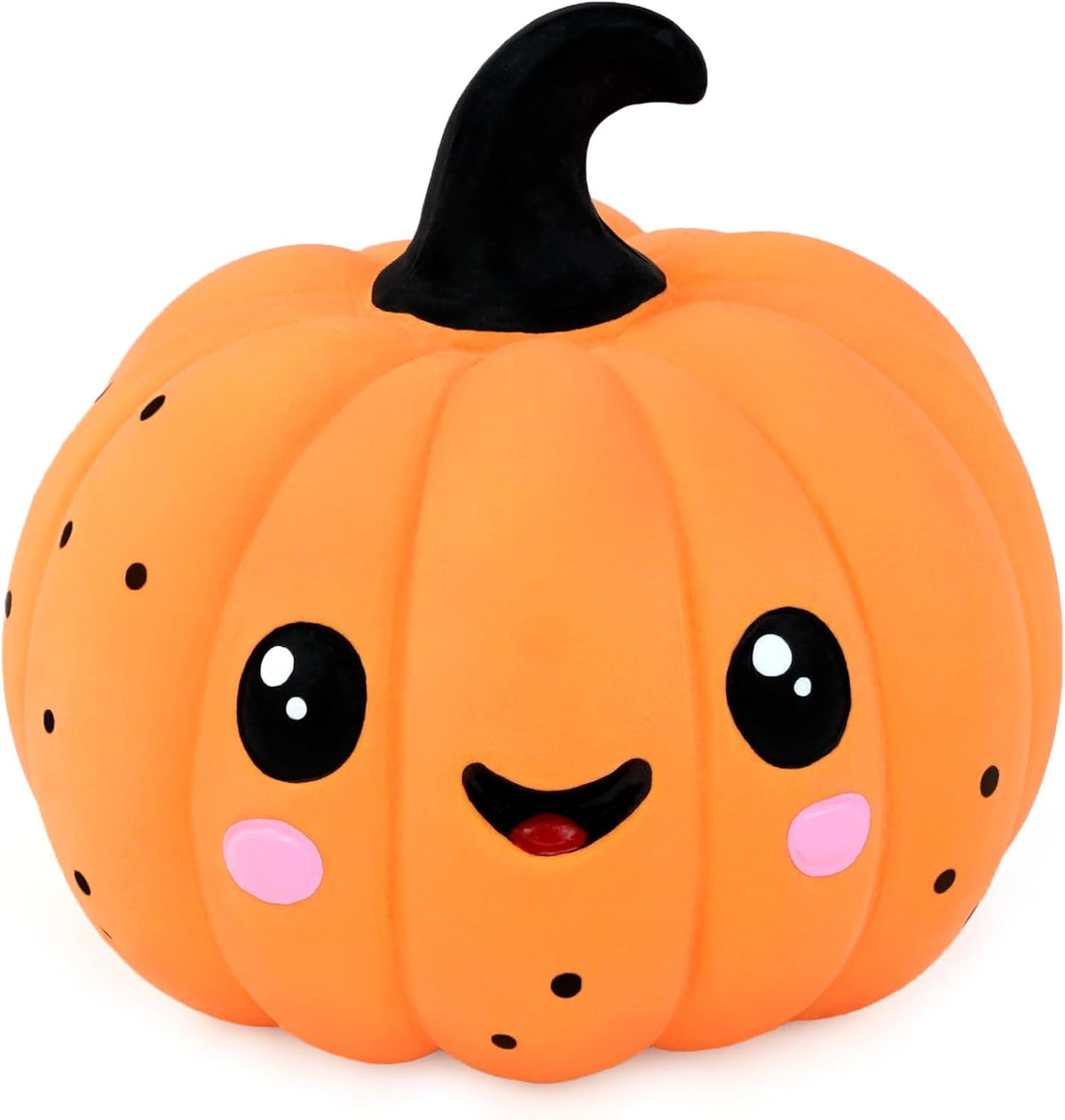CHIWAVA 3PCS 2.4" Squeak Halloween Pumpkin Latex Dog Toy Set for Small Dogs | Interactive Puppy Toys for Indoor & Outdoor Fetch and Throw, Squeeze Squeak Play, Holiday Gift