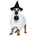 Halloween Ghost Dog Costume Glow Eyes Breathable Outfit for Medium Dogs