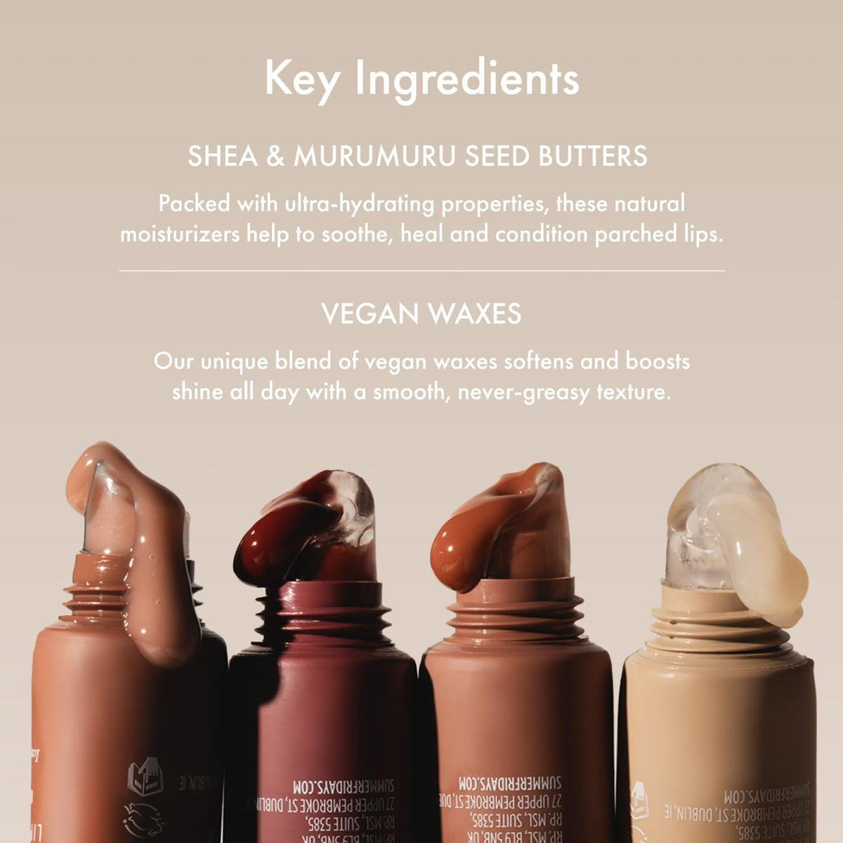 Summer Fridays Lip Butter Balm - Moisturizing Lip Gloss for Instant Shine + Sheer Color - With Nourishing Shea Butter - Everyday Makeup + Skin Care Summer Essentials - Vegan - Vanilla Beige (.5 Oz)