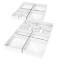DIMJ Drawer Organizer Clothes, 12 Pack Dresser Organizer, Foldable Closet Organizers and Storage, Fabric Dresser Bins, Drawer Dividers for Nursery, Baby Clothes, Underwears, Sock (Beige)