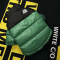 Dog Winter Coat Duck Down Jacket for Small Medium Dogs-Thicken Dog Coat Windbreaker Puppy Winter Clothes for Cold Weather Snowday (Green, Medium)