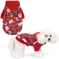 EXPAWLORER Fall Dog Hoodie,Soft Dog Sweater,Winter Autumn Fleece Sweatshirt with Pattern,Pet Clothes Outfits for Puppy,Cat, Small Medium Large Dogs