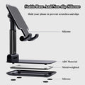 Meetuo 2 Pcs Cell Phone Stand for Desk Adjustable Desktop Phone Holder
