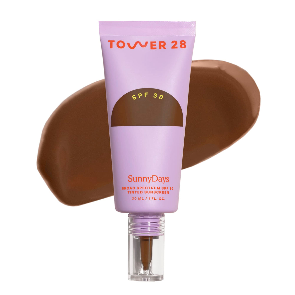 Tower 28 SunnyDays SPF 30 Tinted Moisturizer - 2-in-1 Buildable Coverage Foundation + Mineral Sunscreen for Face - Zinc Oxide, Aloe & Prickly Pear for Sensitive Skin - 15 Light/Warm (1 oz)