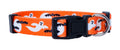 Native Pup Halloween Dog Collar- Spooky Fall Themed Horror Costume Collars- Skull, Pumpkin, Ghost, Bat, Witch, Candy Corn, Spider- Adjustable for Small, Medium, Large Breeds (Small, Big Pumpkins)
