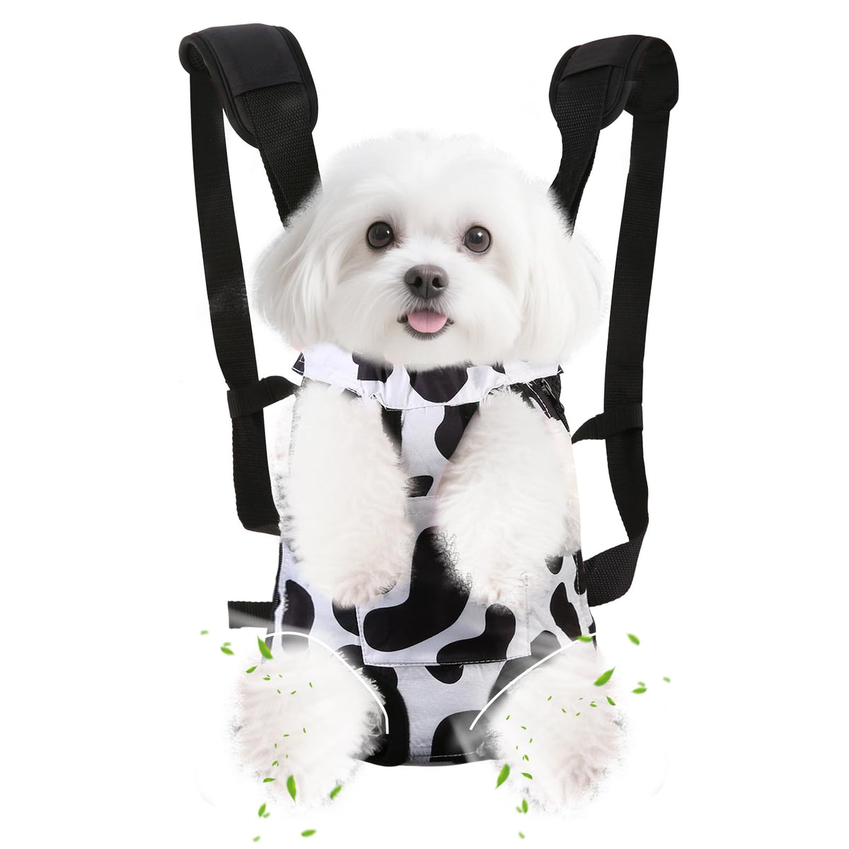 Inspack Dog Backpack Carrier/Cat Carrier, Adjustable Pet Front Carriers Travel Bag for Puppy Medium Dogs, Legs Out, Soft Ventilated Doggie Chest Carry Backpacks for Hiking/Camping, 2.5-4 lbs, Pink