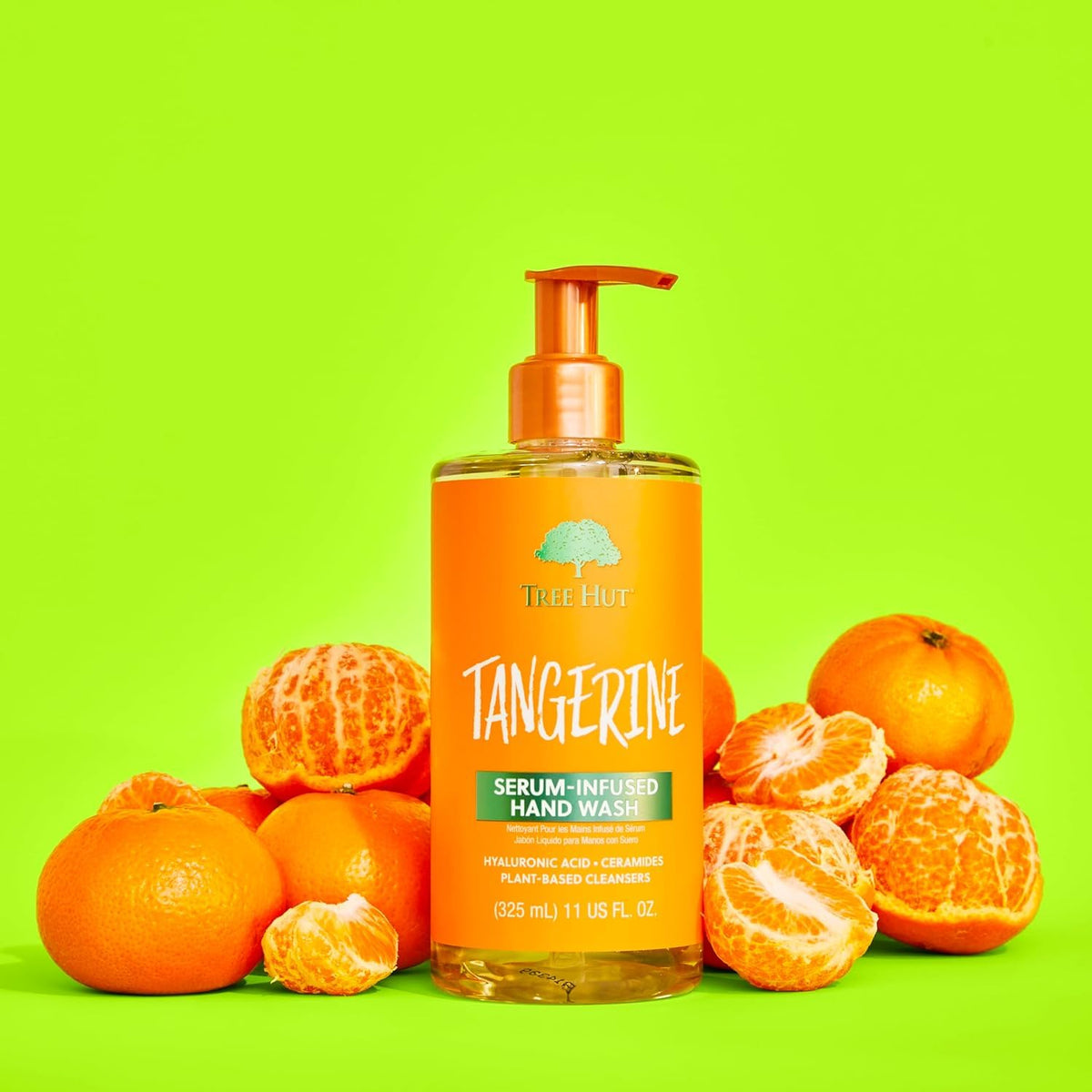 Tree Hut Serum Infused Hand Wash, Tangerine, 11 Fl Oz | Nourish & Hydrate Hands with Strengthening Skin Care, Long Lasting Scent, Cleanse & Lock in Moisture