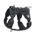 Auroth Tactical Dog Harness for Large Dogs No Pull Adjustable Pet Harness Reflective K9 Working Training Easy Control Pet Vest Military Service Dog Harnesses Army Yellow L