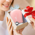 mlogiroa Lash Fan Mini Portable Eyelash Fan Handheld for Eyelash Extension | Rechargeable USB C Air Cooling Blower with Built in Sponge Lash Extension Application Pink