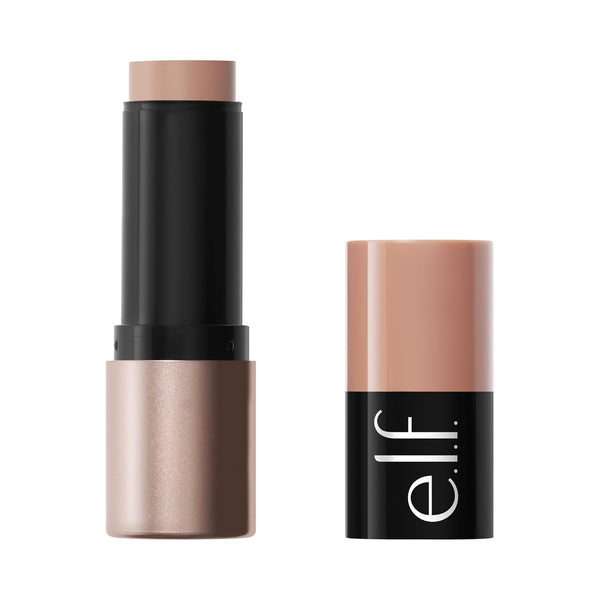 e.l.f. Soft Glam Cream Bronzer Stick, Fair | Buildable Cream Bronzer for A Long-Lasting Sculpted Glow & Satin Finish, Twist-Up Design, Vegan & Cruelty-Free