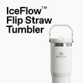 Stanley IceFlow 2.0 Flip Straw Tumbler with Handle 30 oz | Twist On Lid and Flip Up Straw | Leak Resistant Water Bottle | Insulated Stainless Steel | BPA-Free | Dried Pine